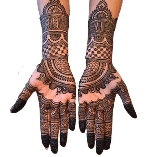 indian henna design hands