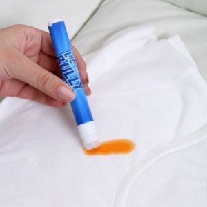 detergent pen to remove makeup stains from a tshirt